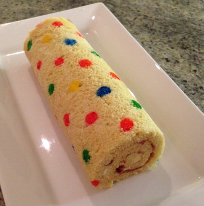 Pudsey Bear Swiss roll