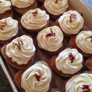 Rhubarb & Custard Doughnuts