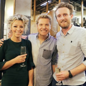 Kate and Iain from my series of Bake Off with the lovely Jonny, who works for the GBBO programme makers