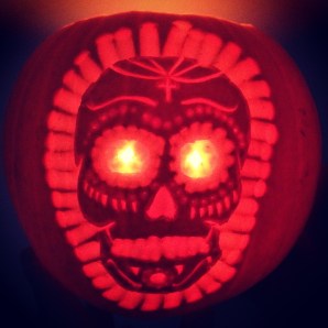 Skull pumpkin