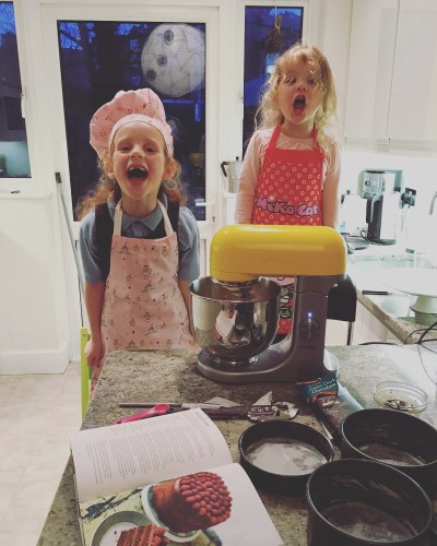 Girls baking