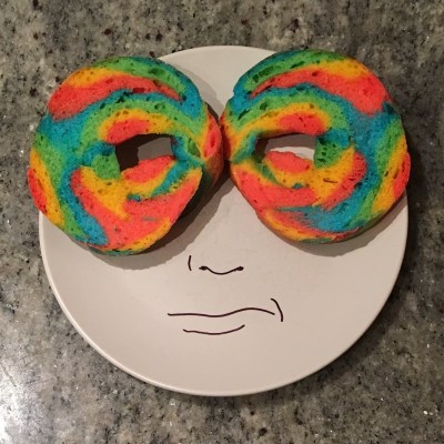 Rainbow bagel