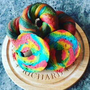 Rainbow Bagels