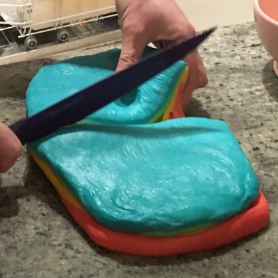 rainbow dough