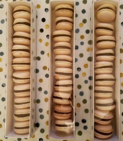 Boxed macarons