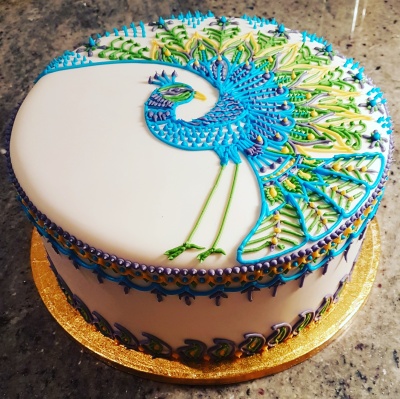 peacock-cake